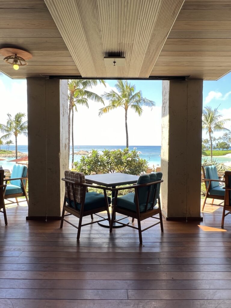 AMA'AMA, fine-dining restaurant at Aulani Resort & Spa in Kapolei Hawaii on Oahu