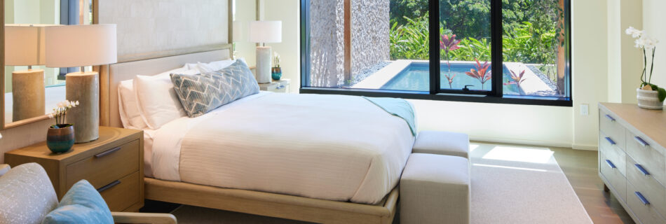 Professional Hawaiian Interior Design Services, Park Lane Condos, Honolulu, Hawaii, by Henderson Design Group Sample Design 1
