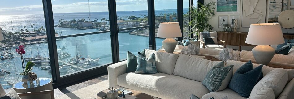 Victoria Place 14 - Modern Hawaiian Interior Condo Design by Henderson Design Group